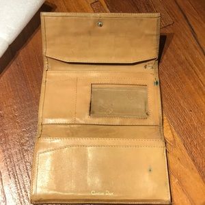 Vintage Champagne colored Christian Dior Wallet